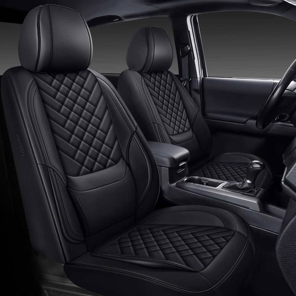 WENNFOUR front seat fit showing custom Tacoma contour protection and neat finish