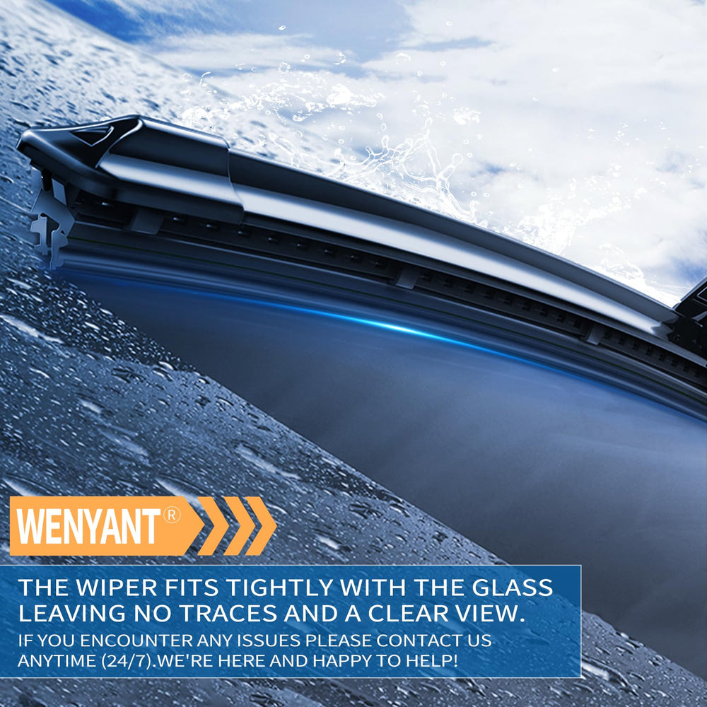 wenyant blade rubber edge close-up highlighting smooth contact for streak reduction
