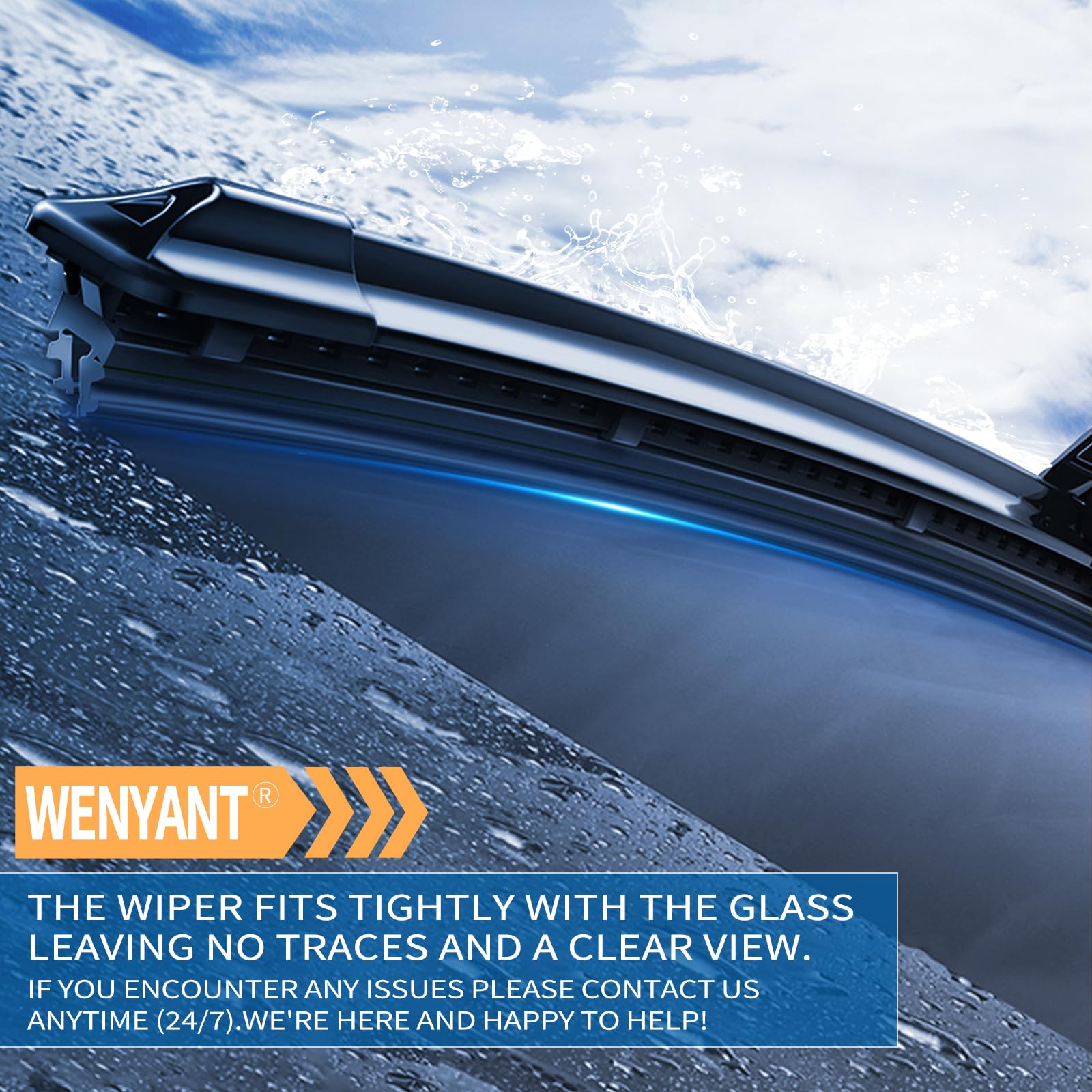wenyant close-up of natural rubber edge showing smooth contact for clearer visibility