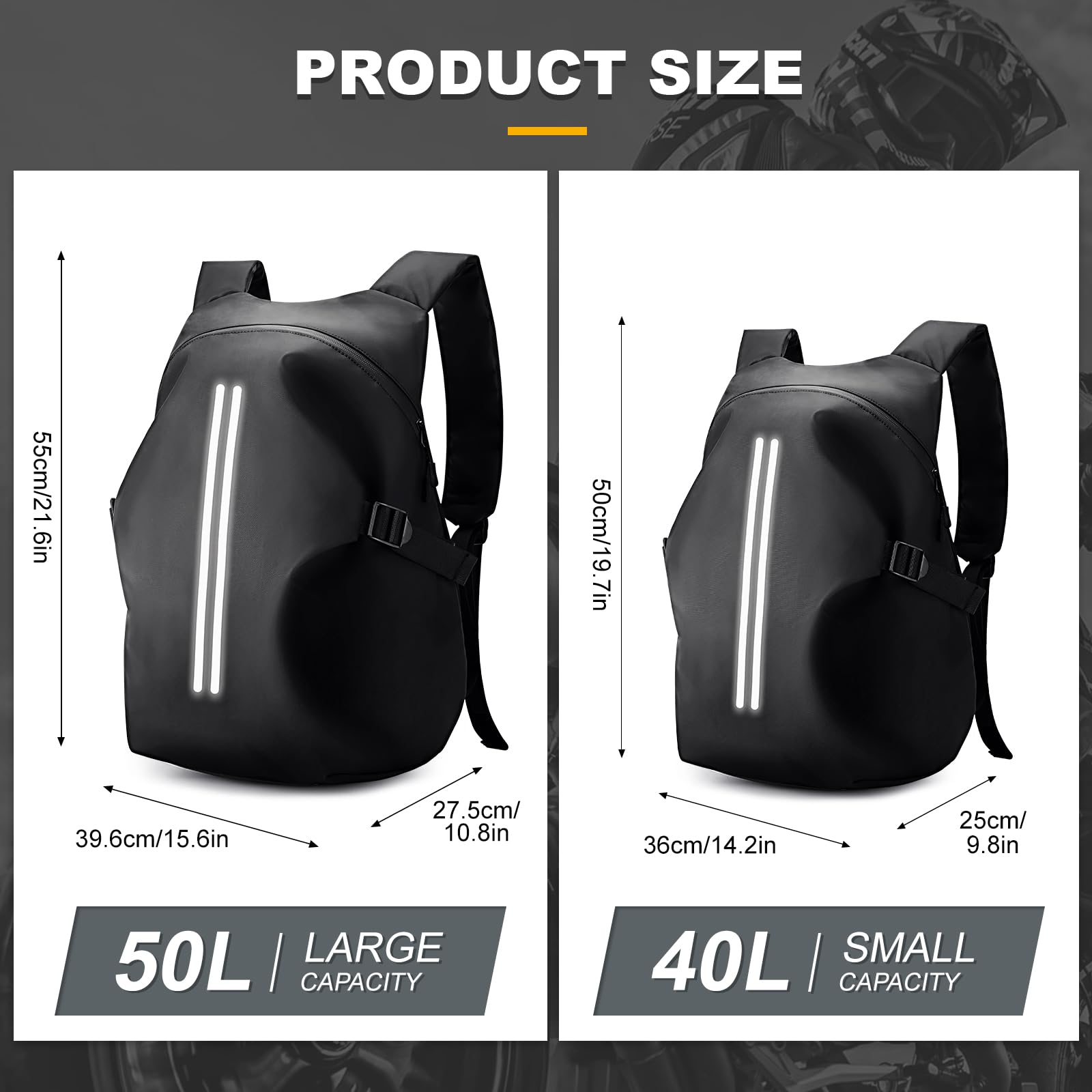 WEPLAN open main compartment with helmet stored for secure transport