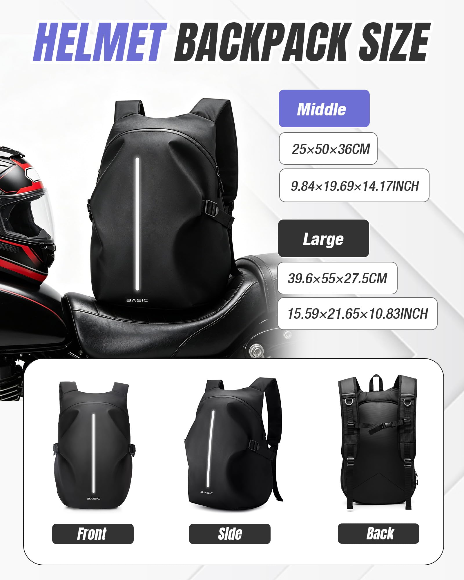 WEPLAN side profile highlighting reflective strip for improved visibility