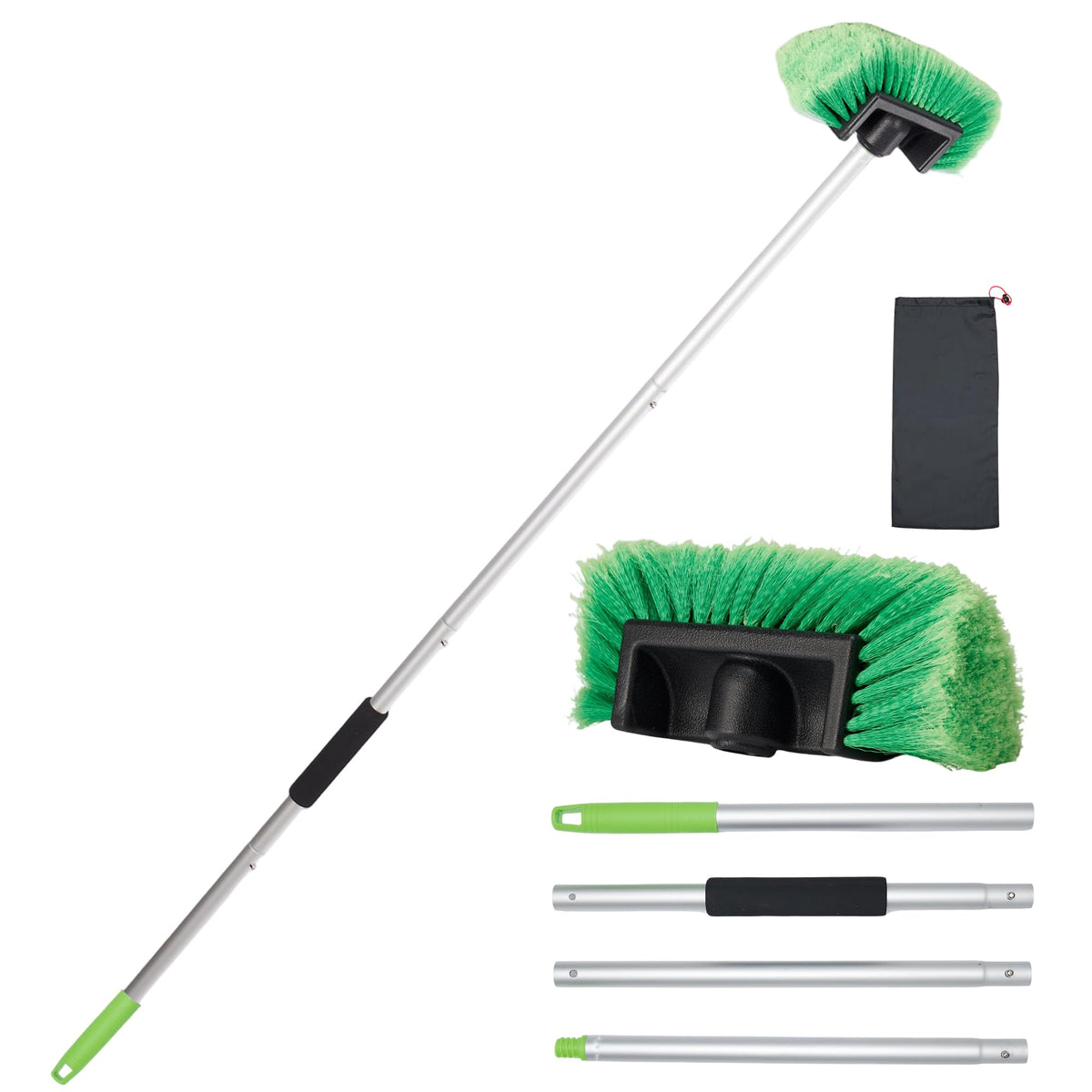 WESBRITE front view brush head showing five-sided cleaning surface and safe contact