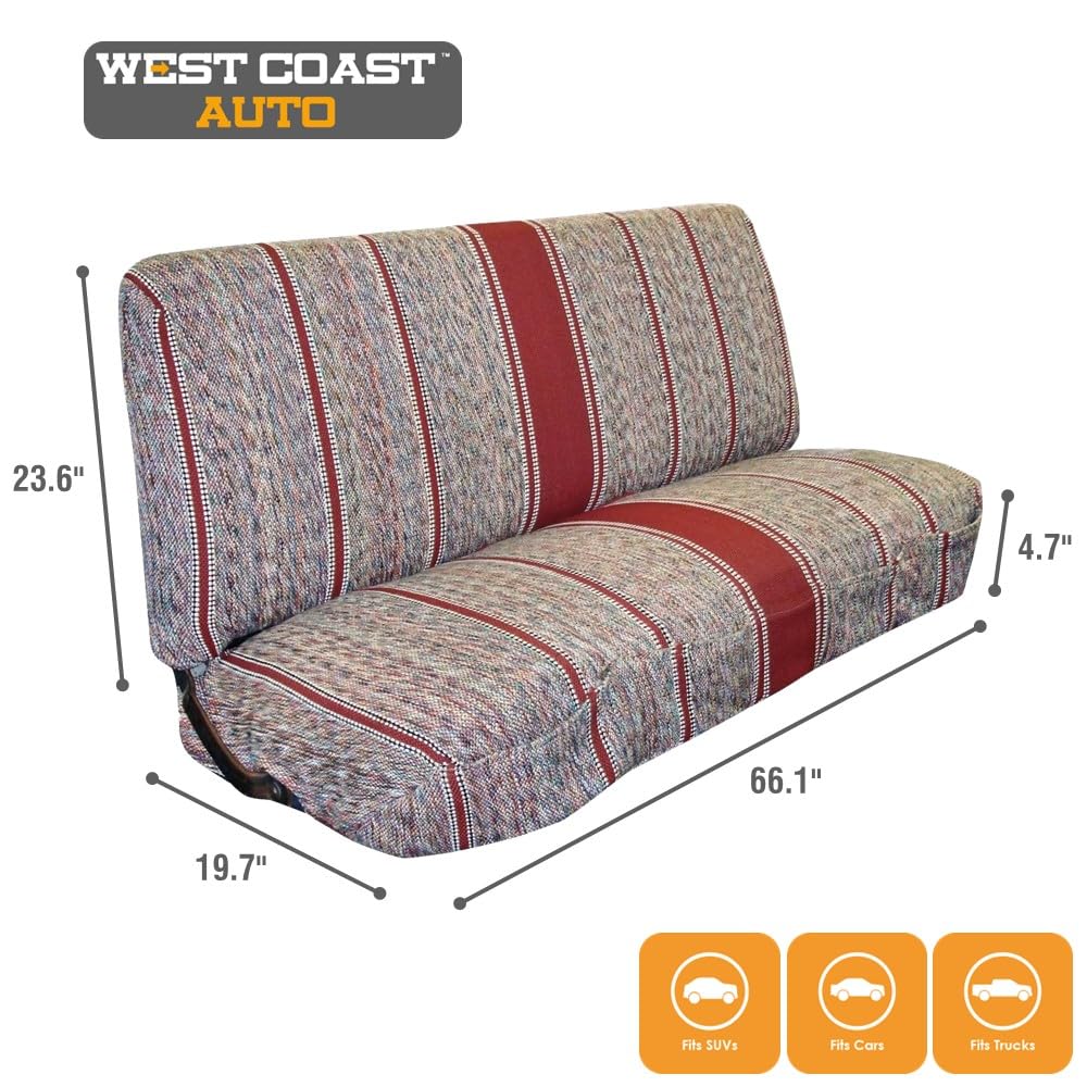 West Coast Auto size comparison with tools showing scale and coverage for full-size benches