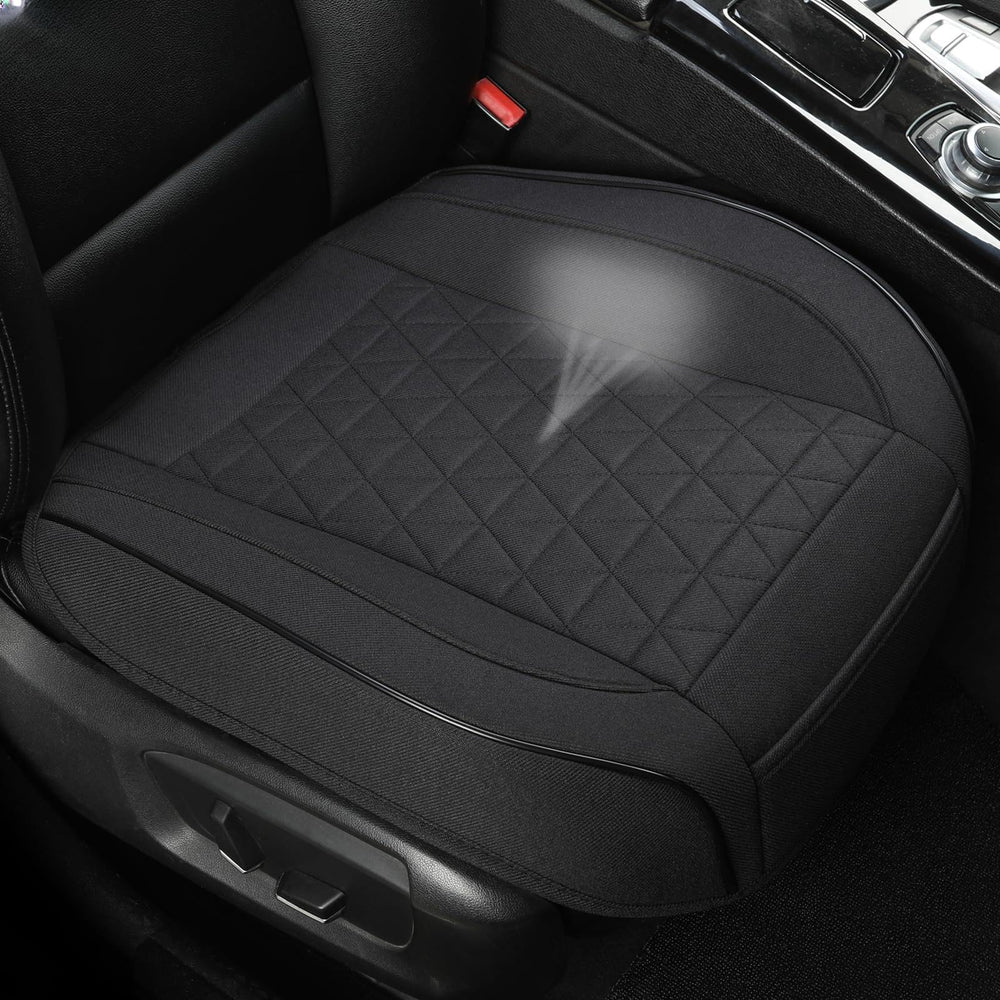 West Llama full front seat cover on car seat showing clean protection and fit