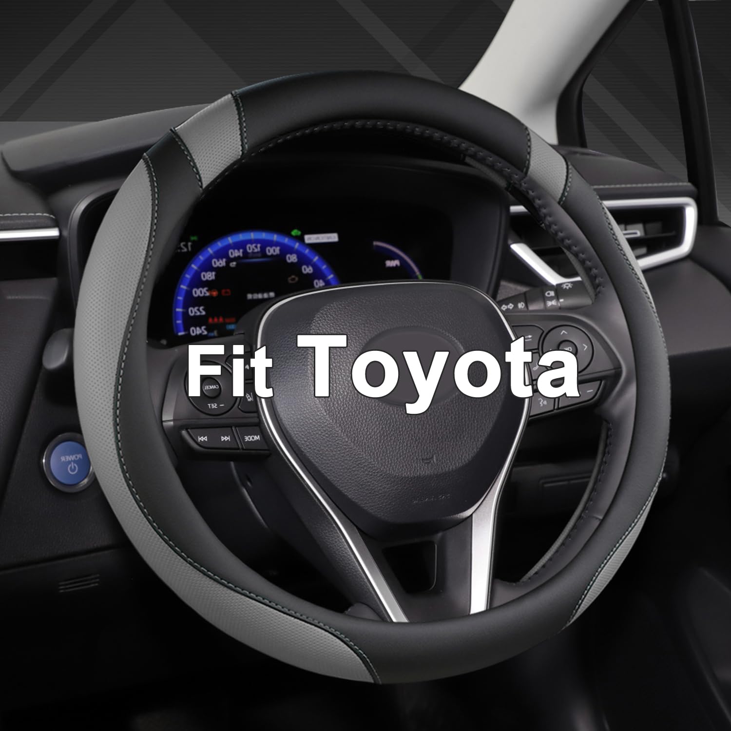 West Llama front view installed on Toyota wheel showing neat fit and improved grip