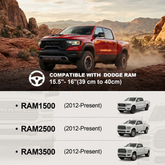 West Llama installed on RAM steering wheel demonstrating tailored fit and protection