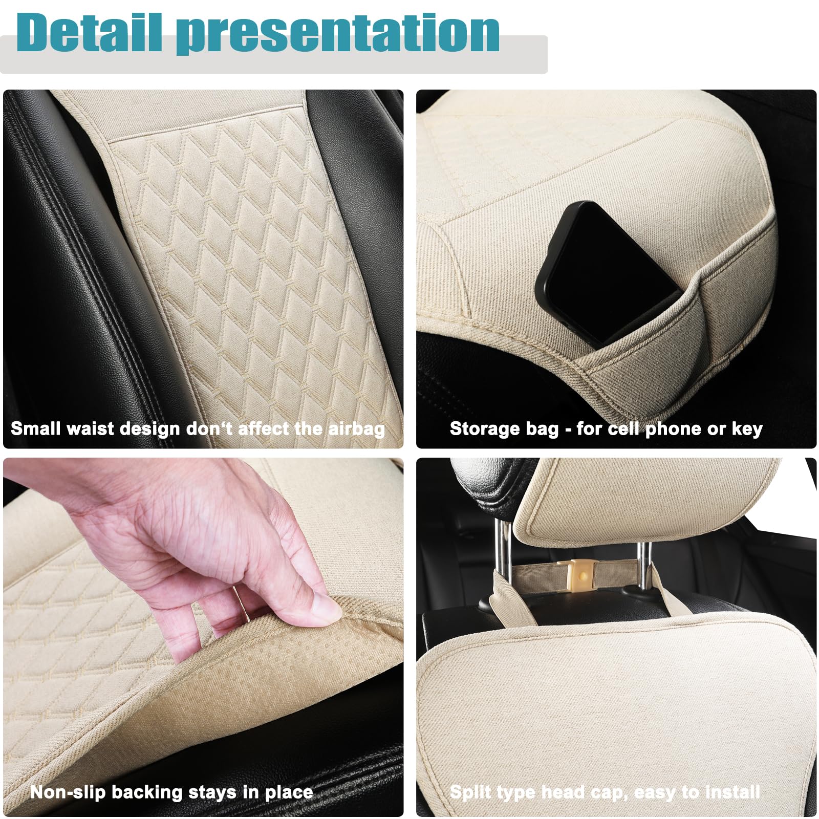 West Llama non-slip silicone backing preventing seat movement