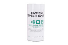 West System 406-2 front packaging showing filler jar and non-sag benefit