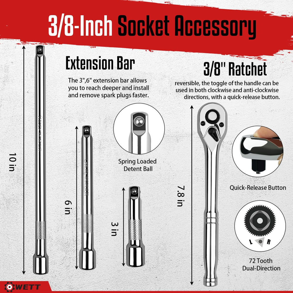 WETT spark plug gapper and adapter for accurate gap measurement