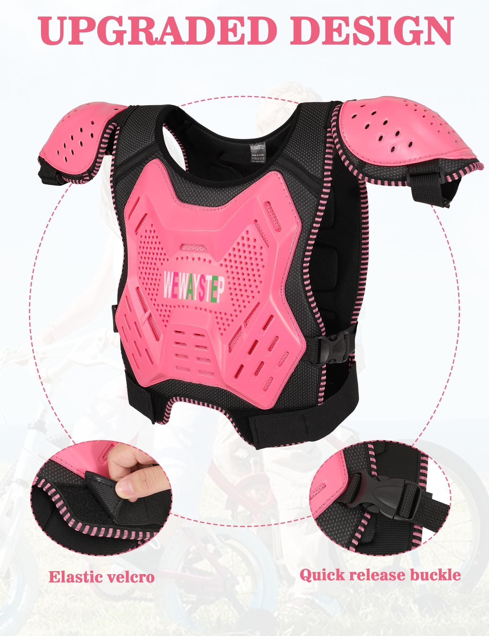 WEWAYSTEP close view of elbow pad contours providing shock absorption and comfort