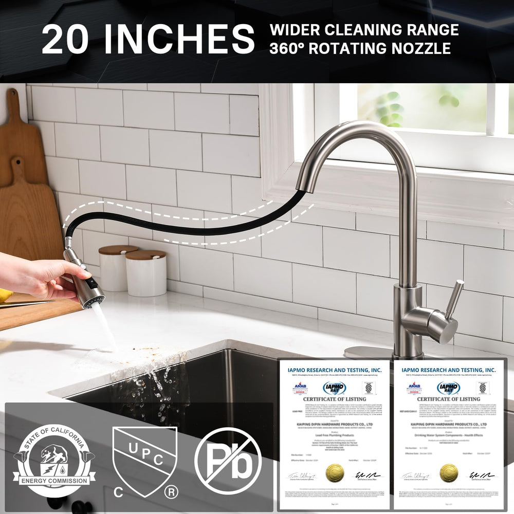 WEWE faucet close-up handle showing ceramic cartridge for smooth control and lasting performance
