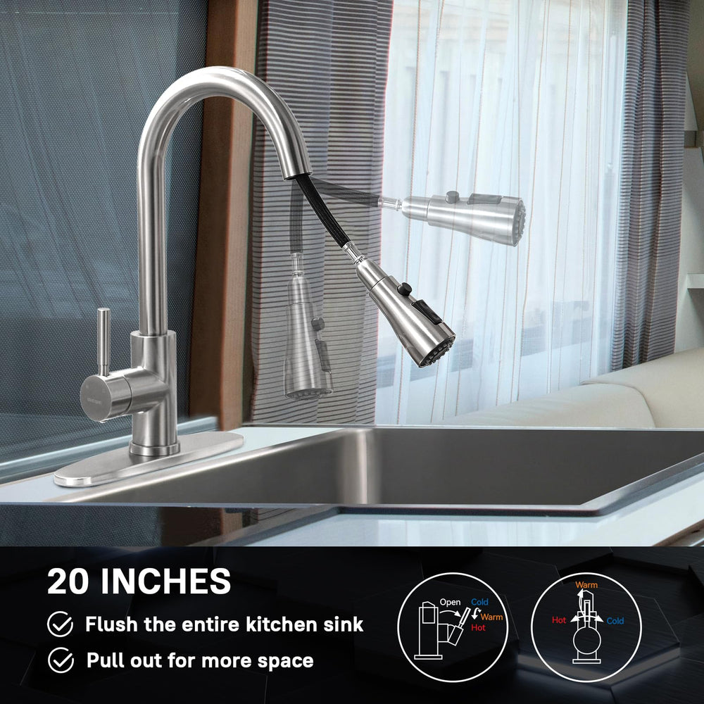 WEWE preinstalled hoses under sink illustrating easy DIY installation and faster setup benefit