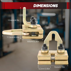 weyleity closeup serrated jaws highlighting self-tightening grip for secure pulls
