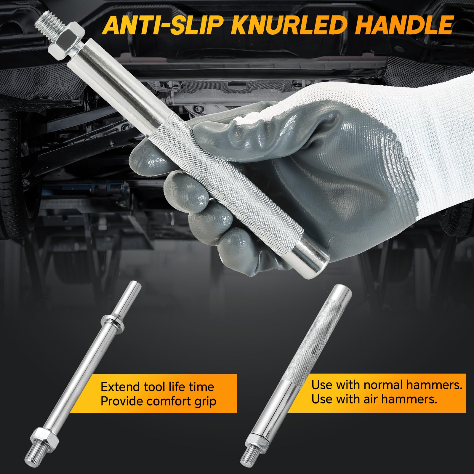 weyleity tool in use on a tie rod demonstrating faster separation