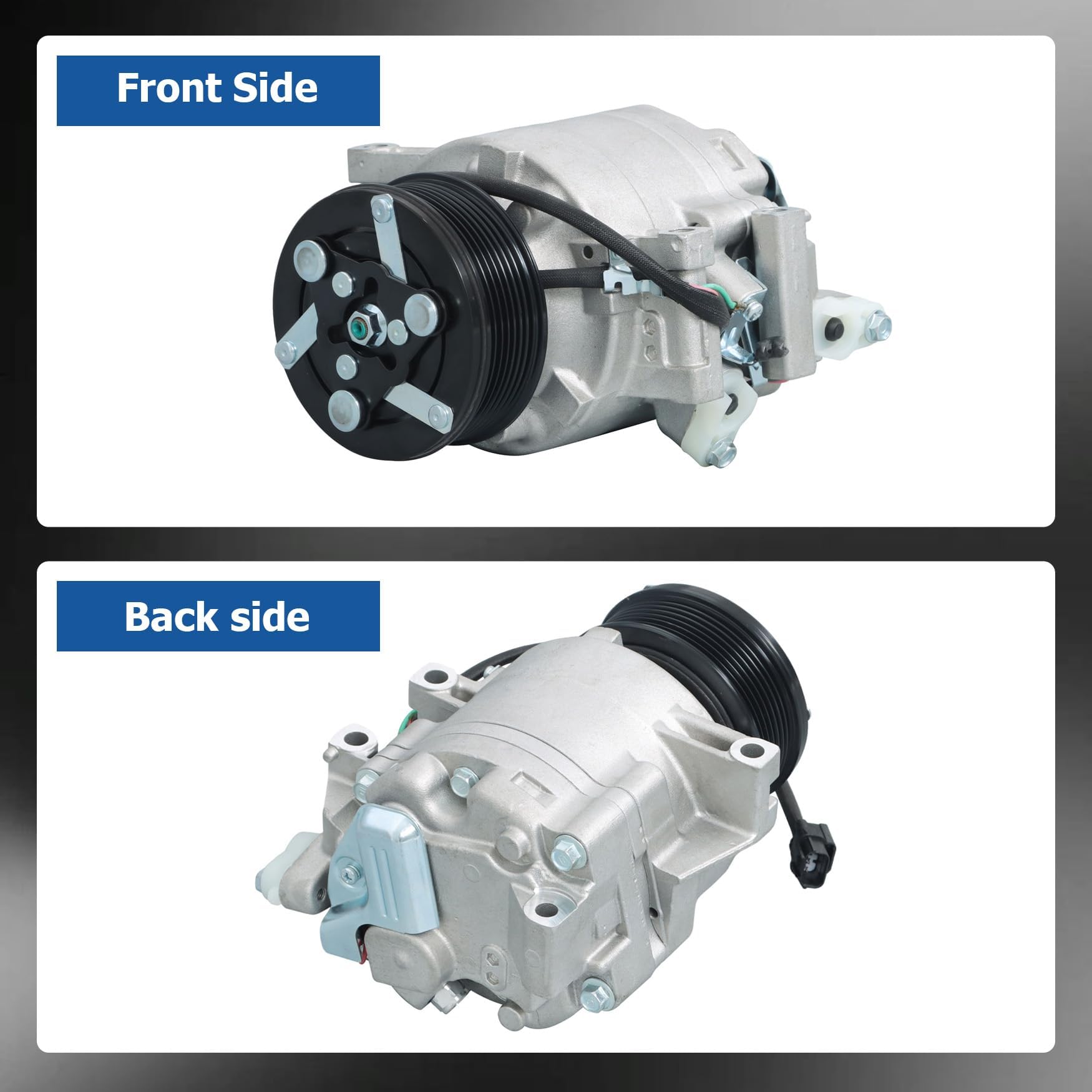 WFLNHB compressor installed in engine bay demonstrating direct-fit replacement