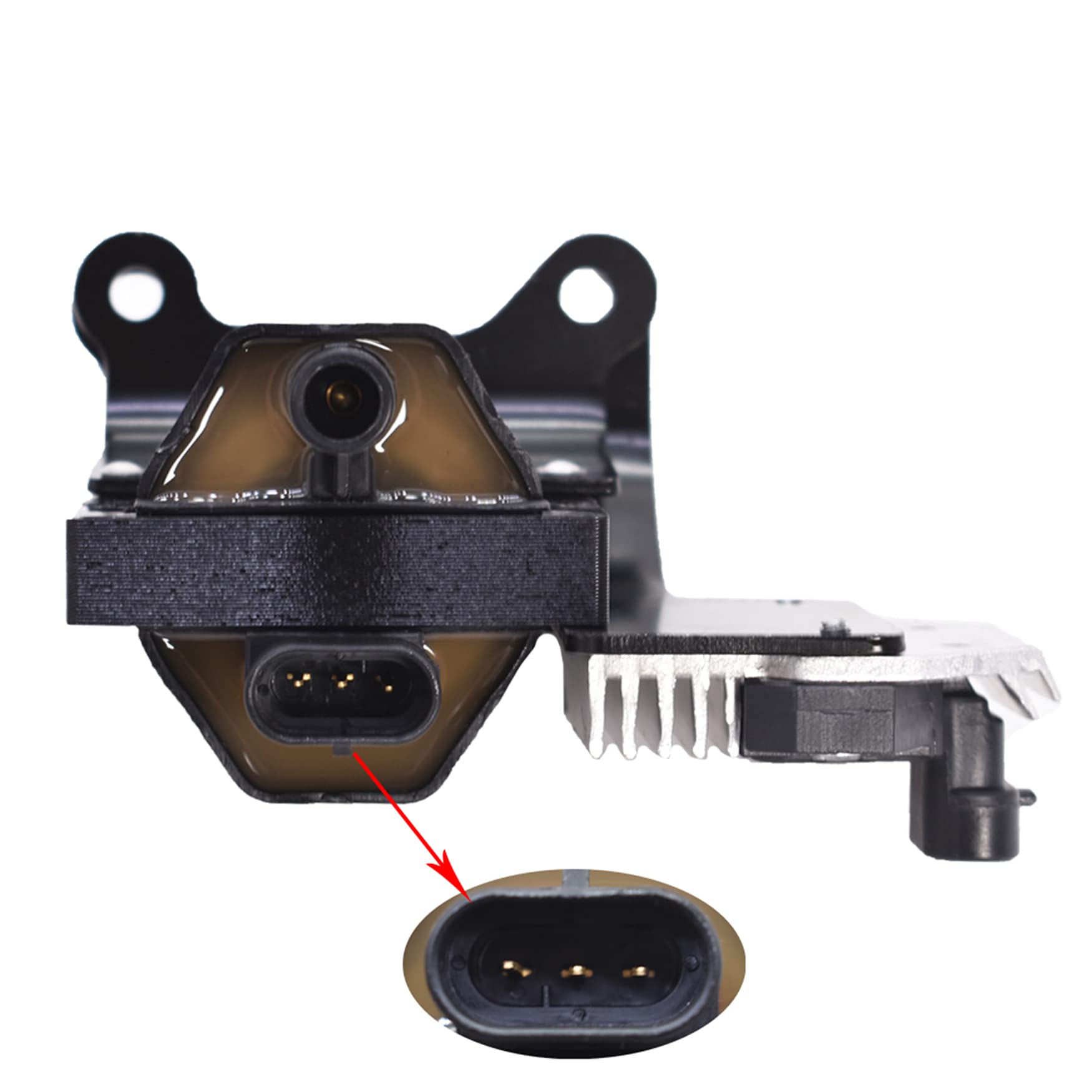 WFLNHB ignition coil installed in engine bay demonstrating direct fit