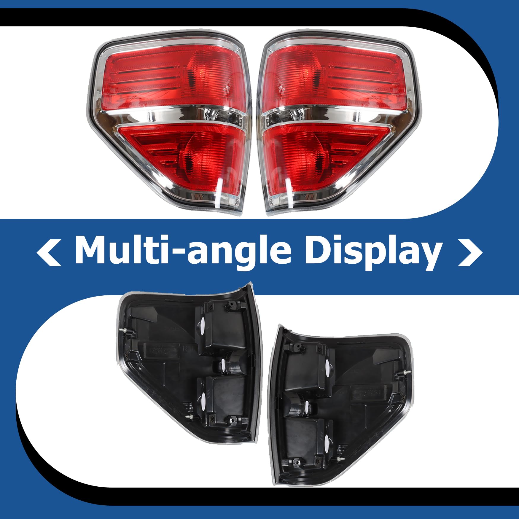 WFLNHB tail lights installed on F-150 showing restored rear appearance