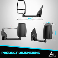 WHALEMOTOR installed on Chevy Express driver side, easier trailer monitoring