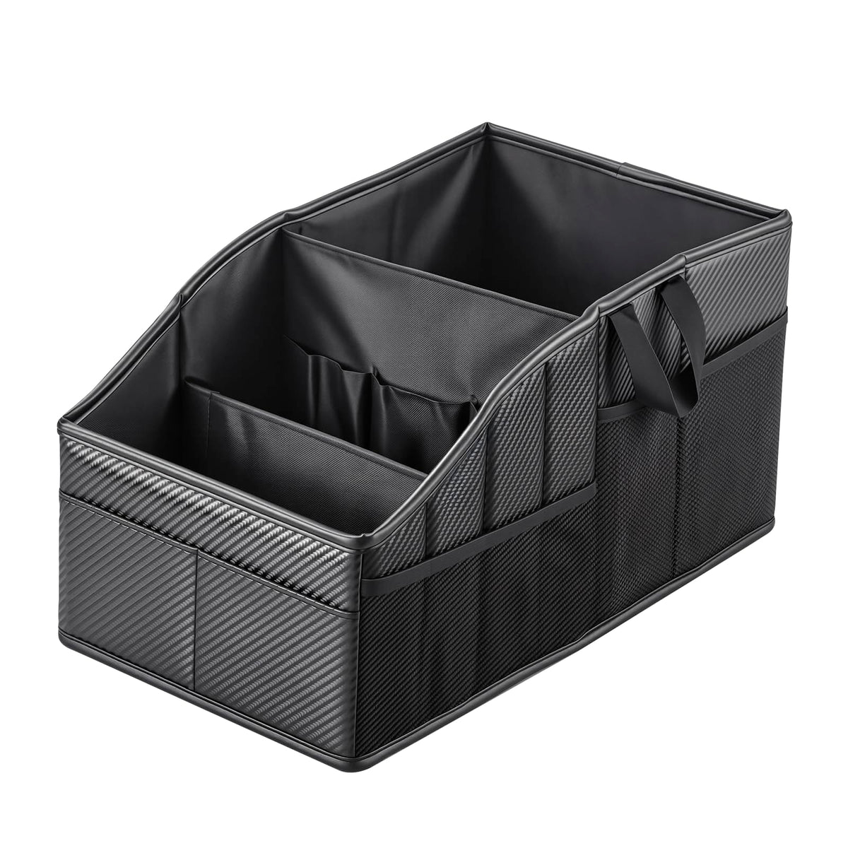 WHHMK front view showing carbon fiber texture and sleek storage benefit