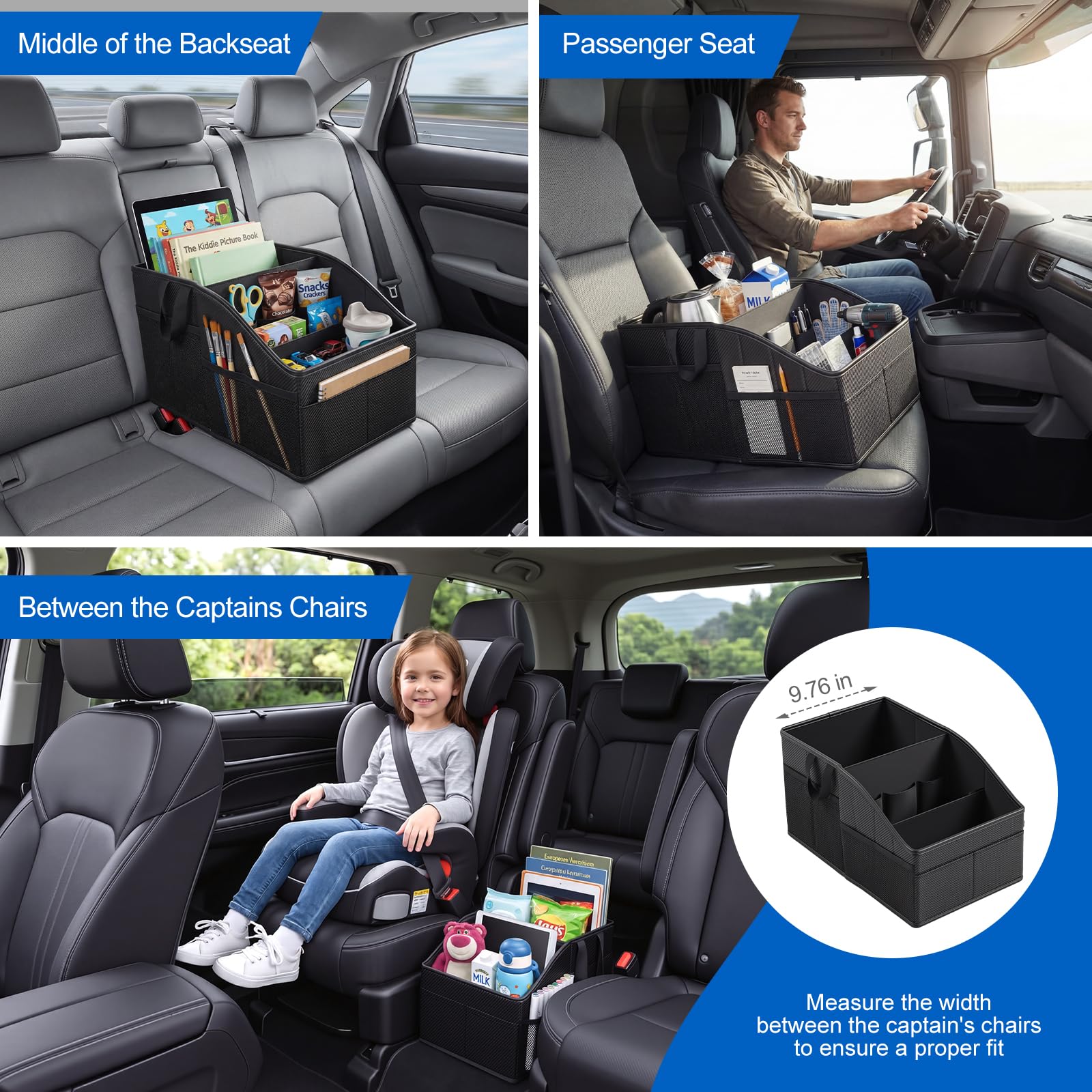 WHHMK interior compartments with tablet and toys for tidy storage benefit