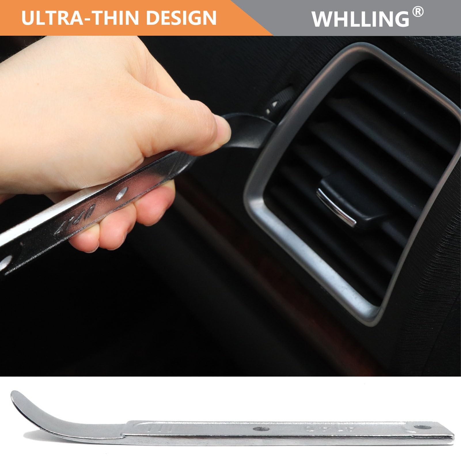 WHLLING pry bar packed in a toolbox demonstrating easy storage and transport