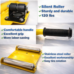 WHLZYEVA retractable handle side profile for easy leverage and comfortable grip