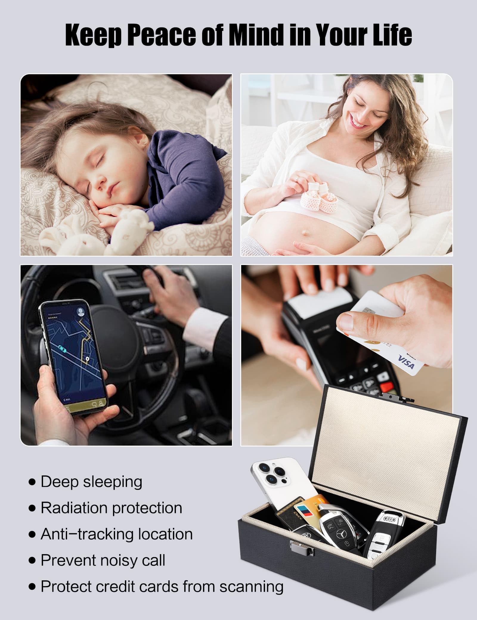 WHonor Faraday Box velvet interior detail protecting electronics from scratches