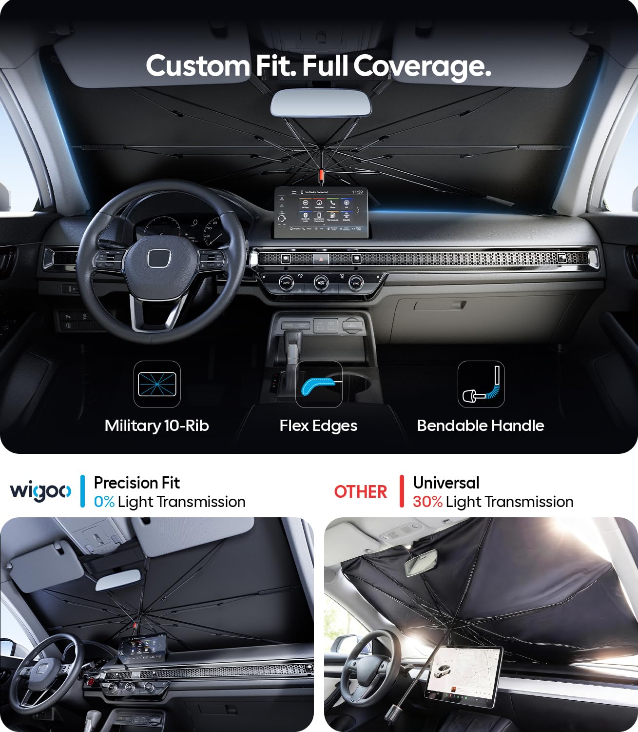 Wigoo installed in Honda CRV demonstrating custom fit advantage