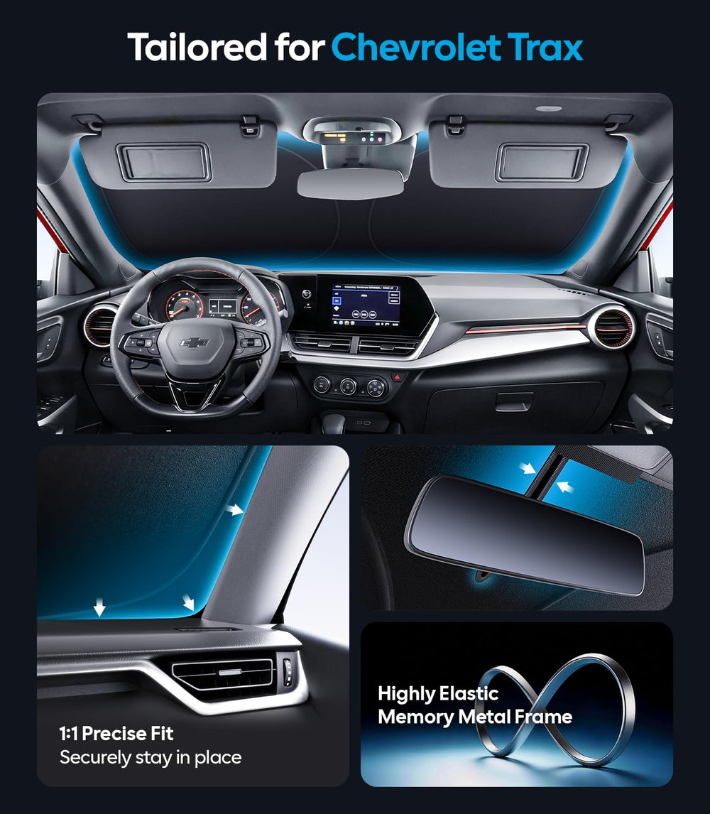Wigoo installed in Chevrolet Trax windshield lowering cabin heat