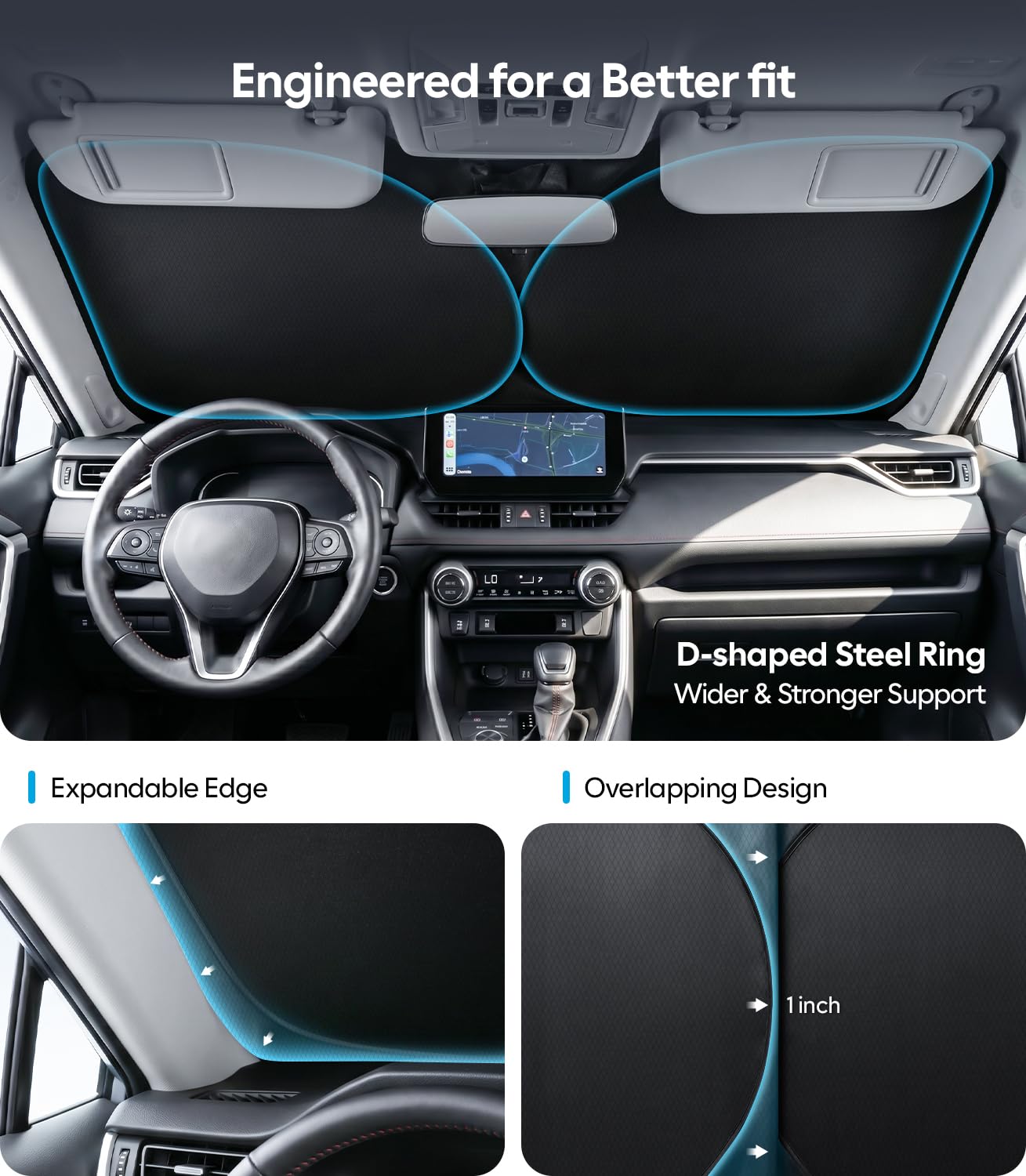 Wigoo aluminum-alloy memory-frame detail demonstrating flexible fit and resilience