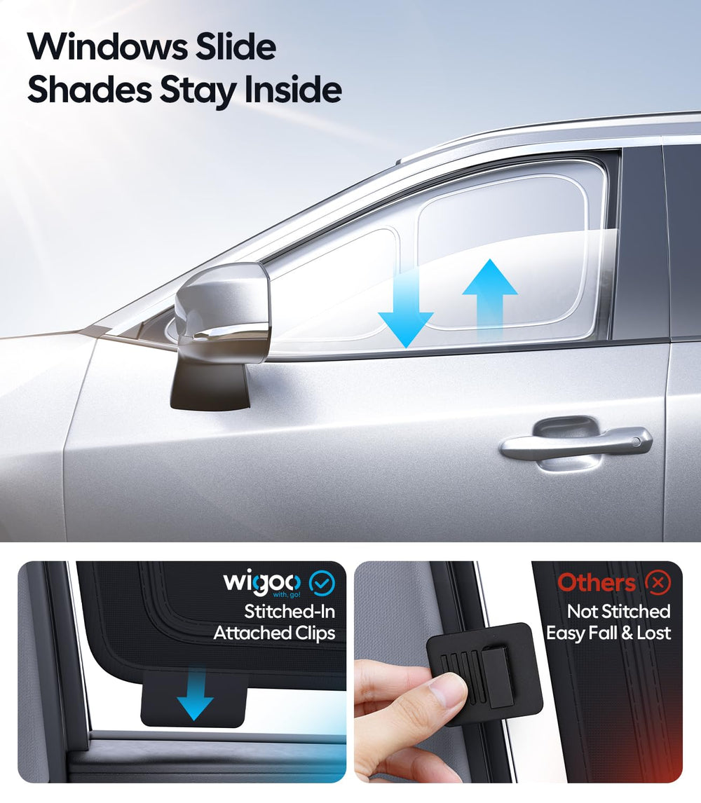 Wigoo stitched-in clip detail ensuring secure, loss-free installation