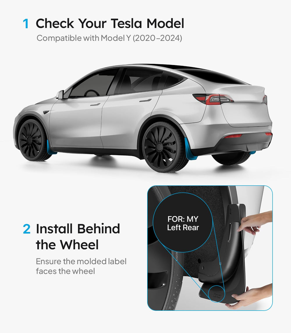 Wigoo mud flap blocking stones and splash protecting lower body