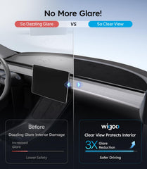 Wigoo suede texture closeup highlighting anti-glare surface and premium feel