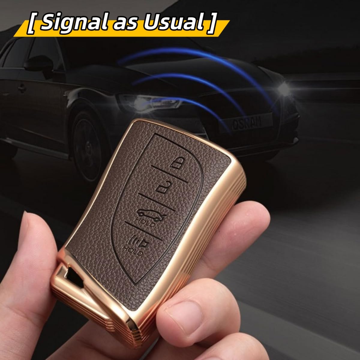 WiiLemz key fob installed on a Lexus key illustrating secure fit