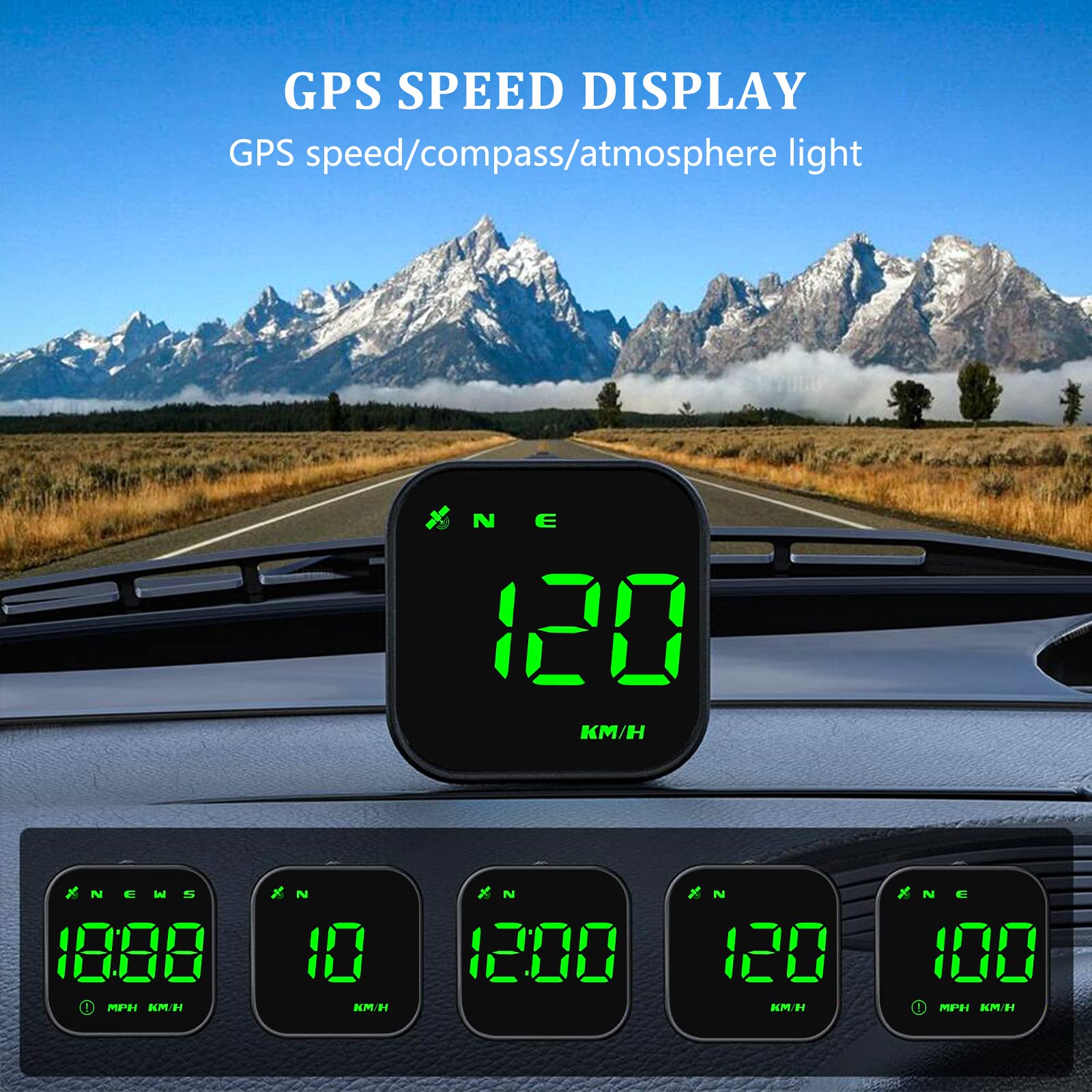 wiiyii HUD G4S close-up of 3-inch screen for fast data readability
