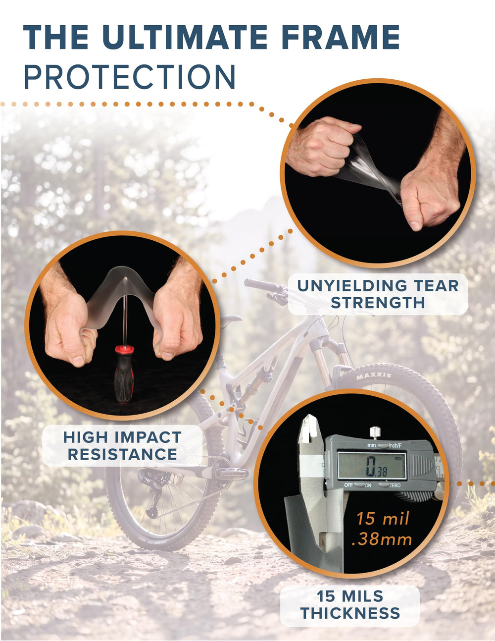 WilderWild chainstay protection detail preventing chips from rocks benefit