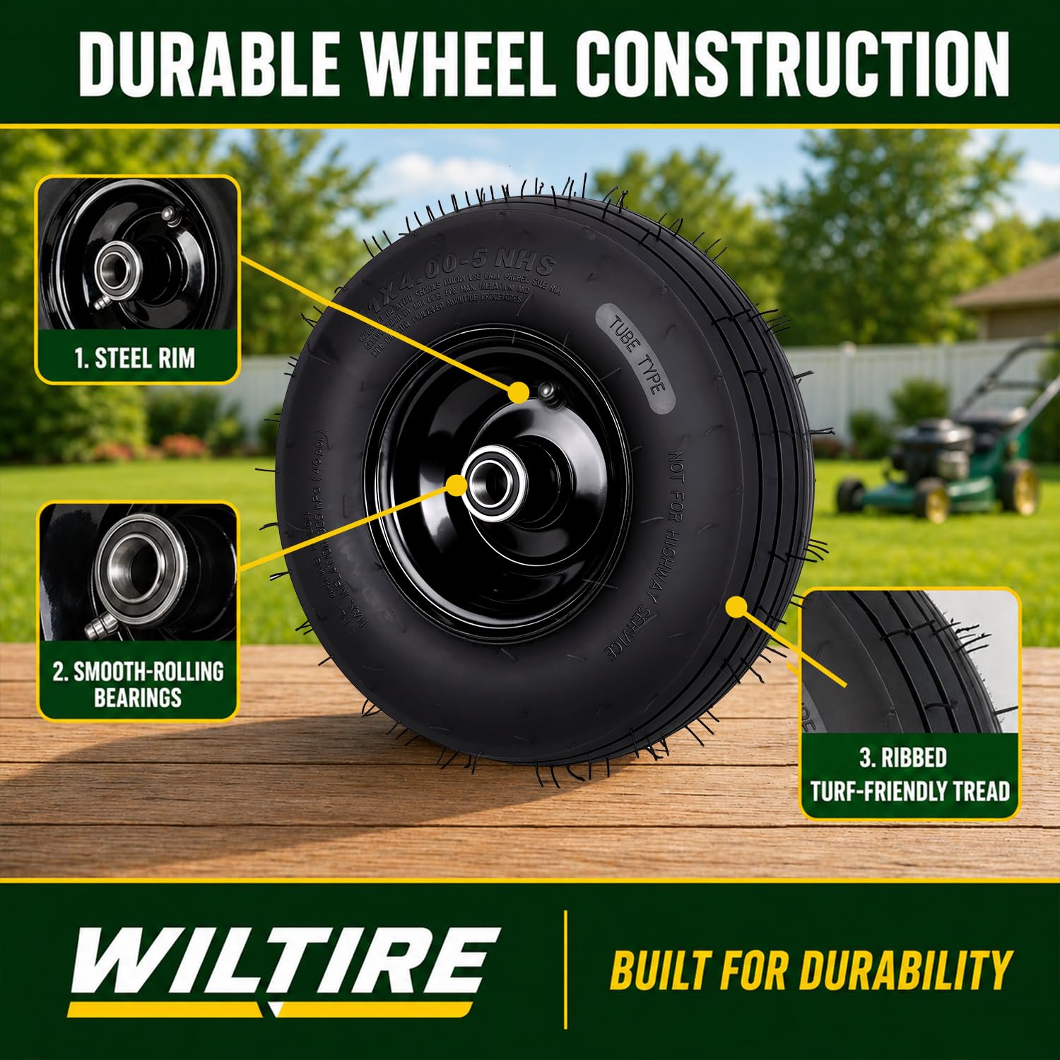 Wiltire bearings and spacers detail emphasizing quick-ready installation benefit