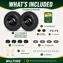 Wiltire close-up of rubber tread highlighting durability and traction benefit