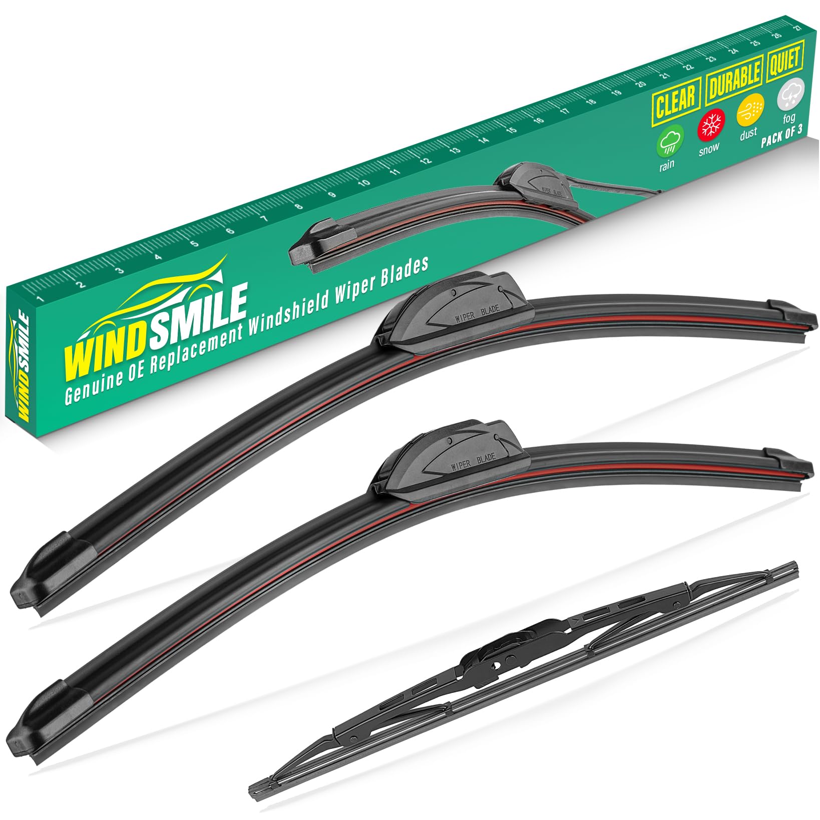 WINDSMILE front packaging showing contents and fitment benefits