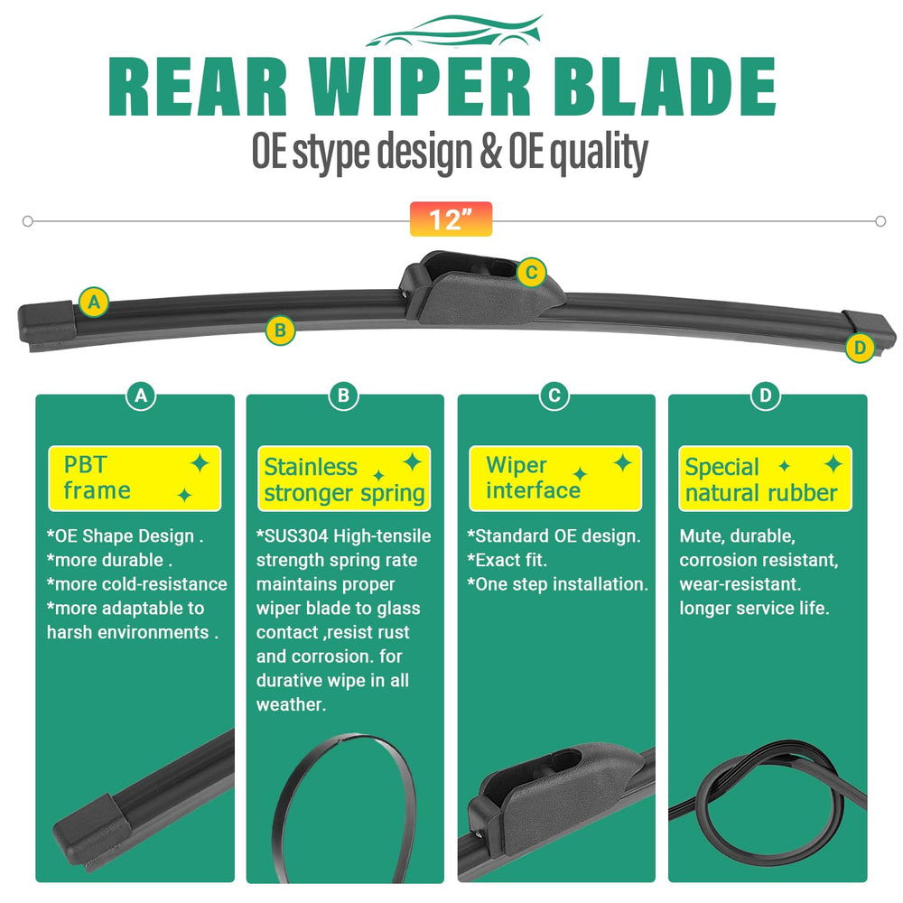 WINDSMILE front wiper installed on Jaguar F‑Pace windshield improving road visibility