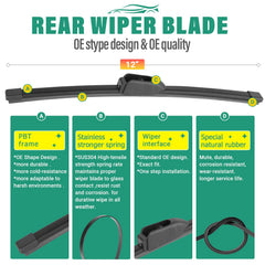 WINDSMILE front wiper installed on Jaguar F‑Pace windshield improving road visibility
