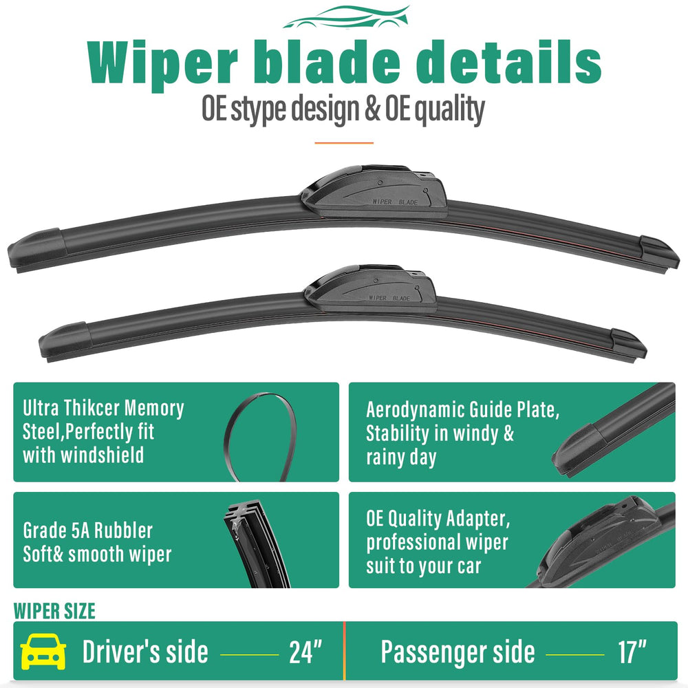 WINDSMILE mounted on RAV4 front windshield for improved visibility in rain