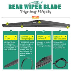 WINDSMILE rear blade installed on hatch demonstrating compact fit and reliability