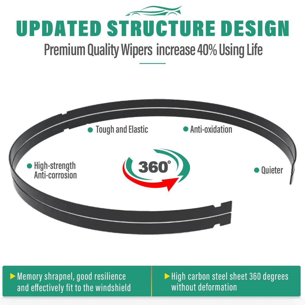 WINDSMILE blades next to ruler showing accurate 24 and 20 inch sizes