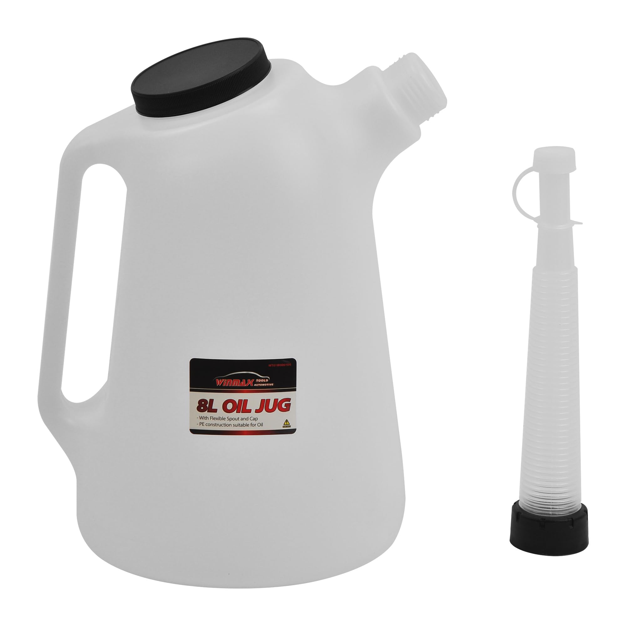 WINMAX oil dispenser in garage setting showing organized storage and practical use