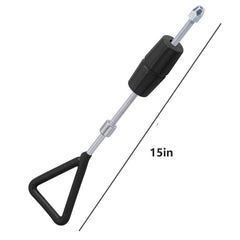 WINTOWIN slide hammer next to tape measure showing 15-inch size for tight spaces
