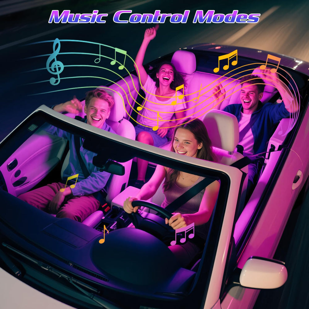 Winzwon smartphone app controlling colors and music-sync lighting effects