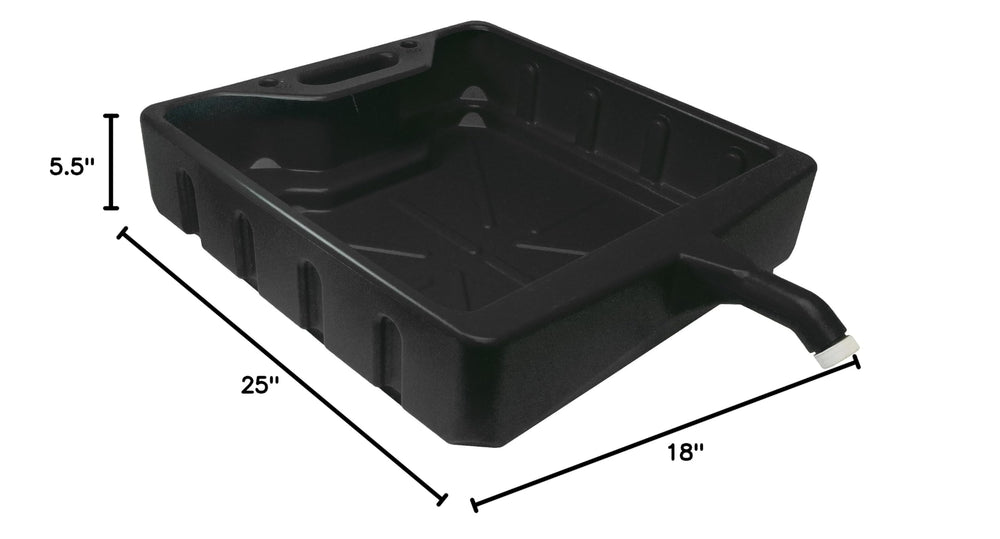 WirthCo Funnel King positioned under vehicle demonstrating low-profile convenience