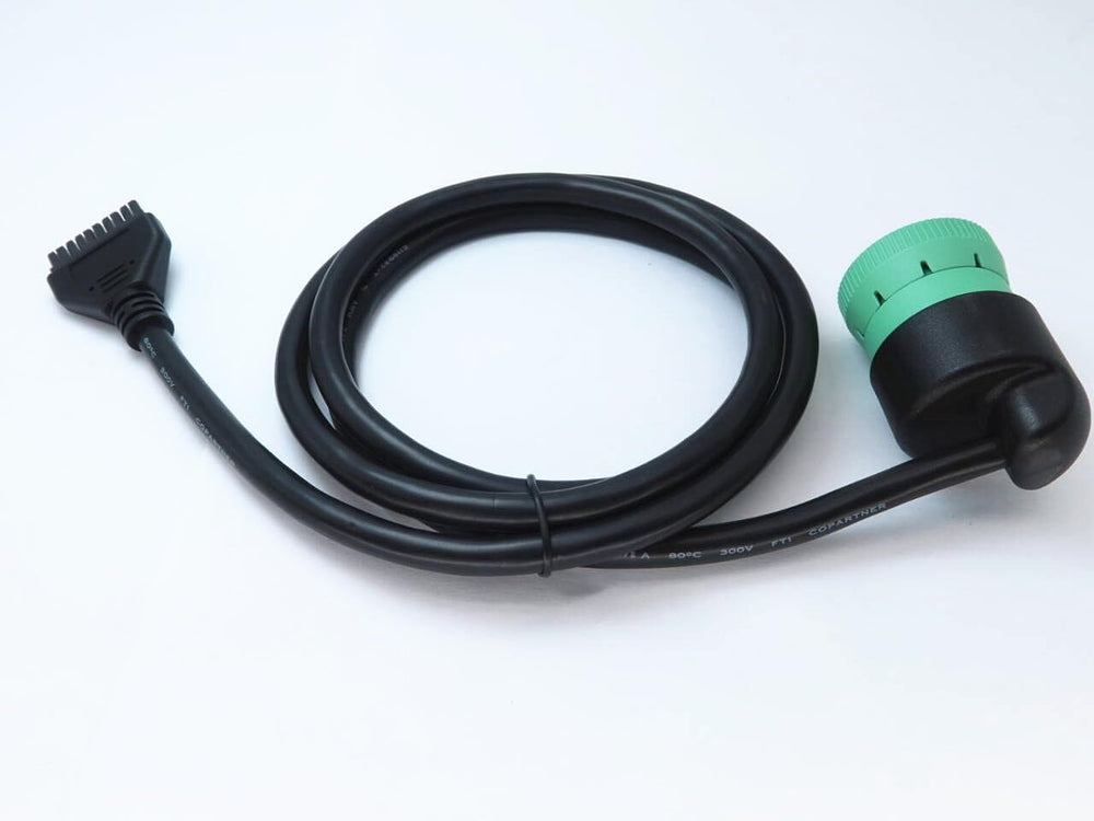 WISDOMHOOD cable beside ruler showing scale and connector end compatibility