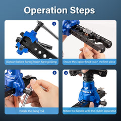 Wisscool clamp image highlighting the built-in limit stop for consistent protrusion